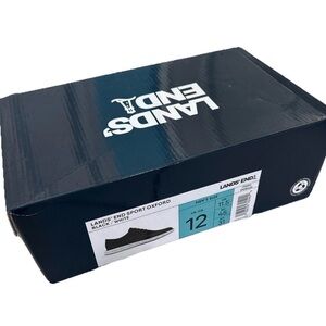 Lands' End Black and White Men's Oxfords Box
